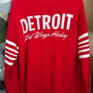 Red Detroit Sweater